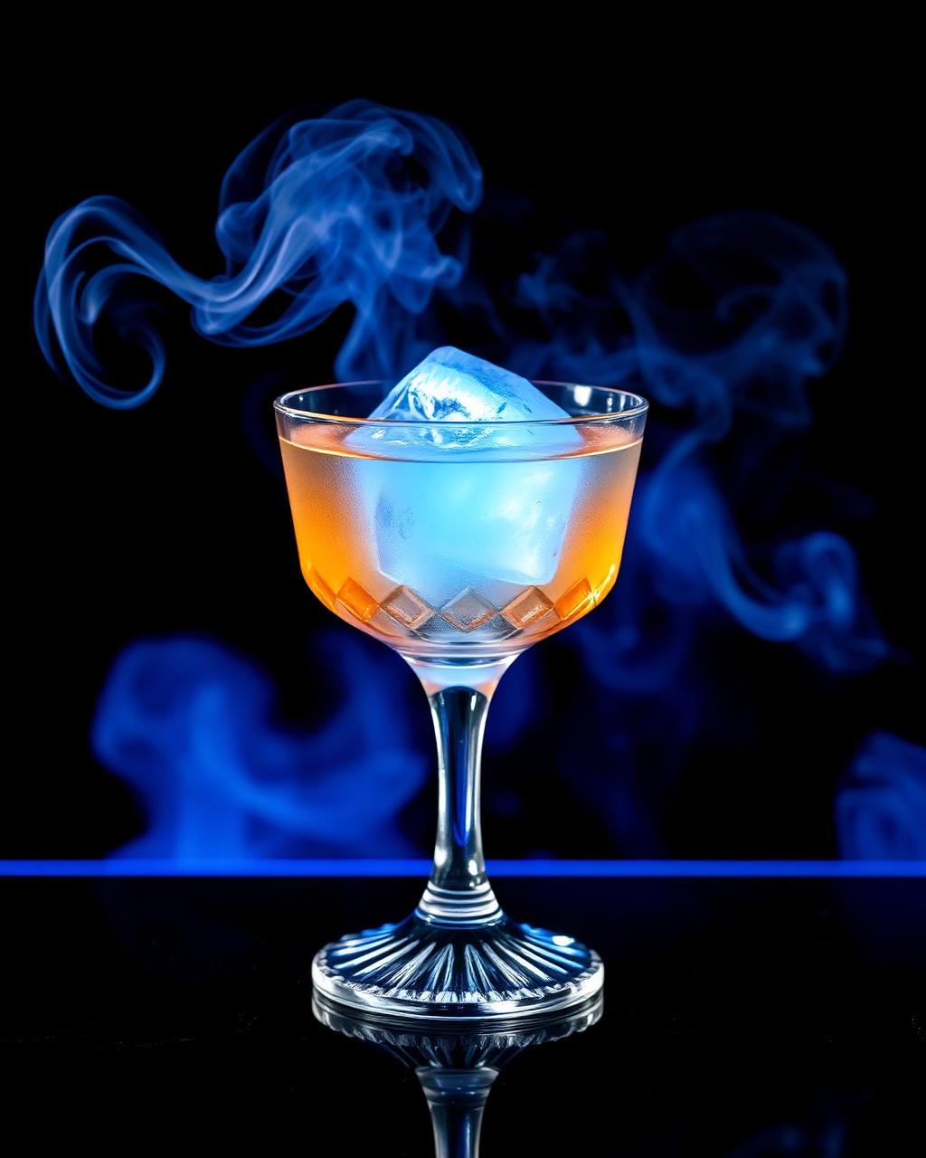 Blue Flame Old Fashioned